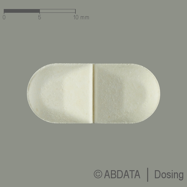 Produktabbildungen für METRONIDAZOL STADA 400 mg Tabletten in der Vorder-, Hinter- und Seitenansicht.