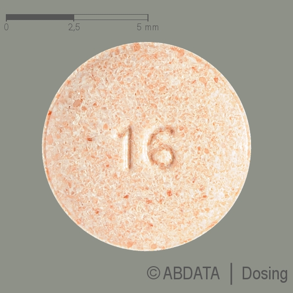 Produktabbildungen für CANDESARTAN-1A Pharma 16 mg Tabletten in der Vorder-, Hinter- und Seitenansicht.