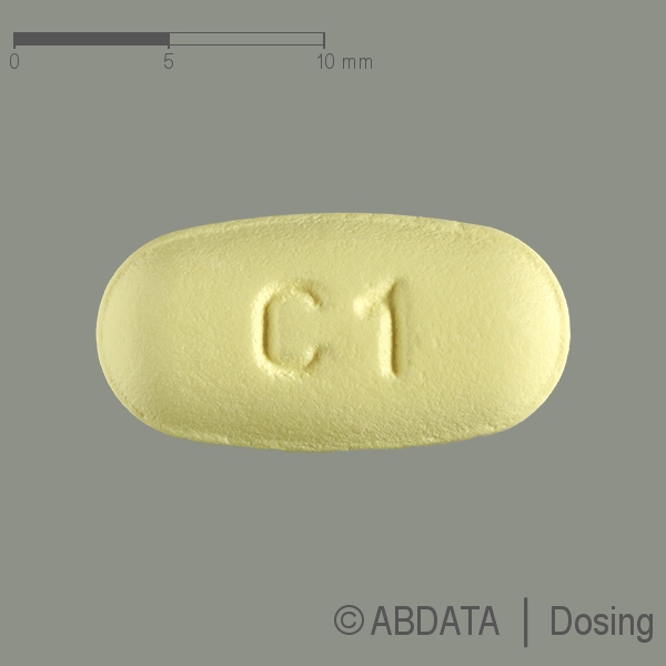 Produktabbildungen für CLARITHROMYCIN AL 250 mg Filmtabletten in der Vorder-, Hinter- und Seitenansicht.