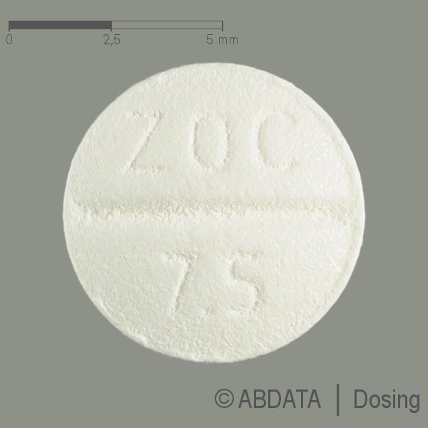 Produktabbildungen für ZOPICLON-CT 7,5 mg Filmtabletten in der Vorder-, Hinter- und Seitenansicht.