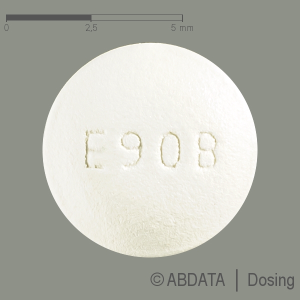 Produktabbildungen für ERLOTINIB Zentiva 25 mg Filmtabletten in der Vorder-, Hinter- und Seitenansicht.
