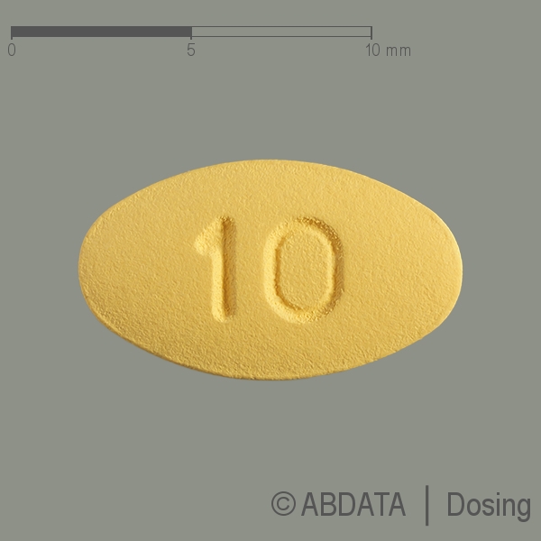 Produktabbildungen für TADALAFIL PUREN 10 mg Filmtabletten in der Vorder-, Hinter- und Seitenansicht.