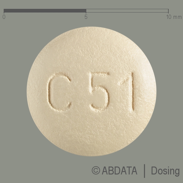 Produktabbildungen für VOCADO HCT 20 mg/5 mg/12,5 mg Filmtabletten in der Vorder-, Hinter- und Seitenansicht.