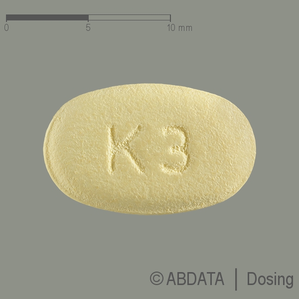 Produktabbildungen für VALSAMTRIO 5 mg/160 mg/25 mg Filmtabletten in der Vorder-, Hinter- und Seitenansicht.