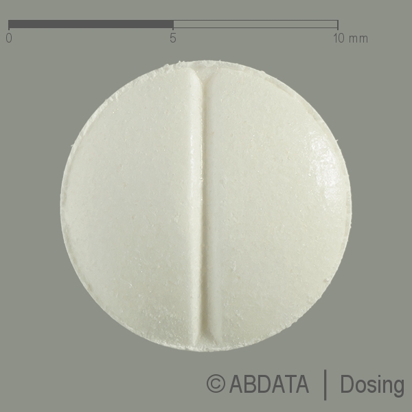 Produktabbildungen für CAPTOPRIL comp. AbZ 25 mg/12,5 mg Tabletten in der Vorder-, Hinter- und Seitenansicht.