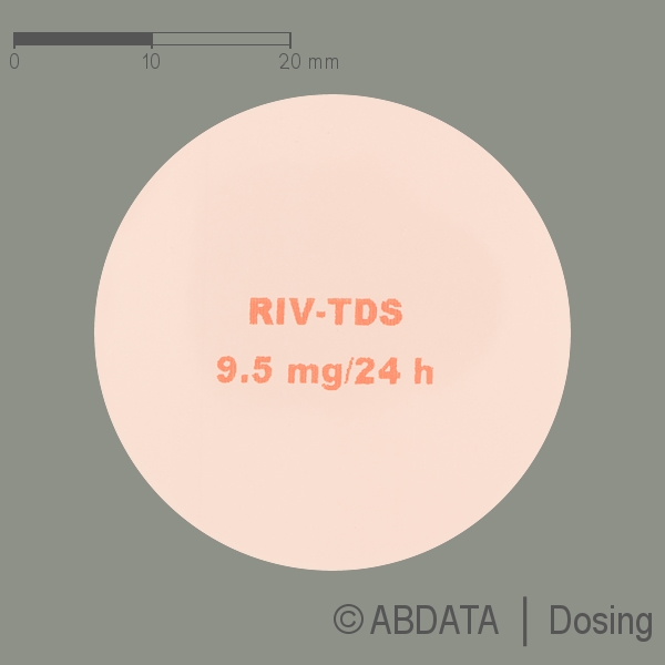 Produktabbildungen für RIVASTIGMIN Zentiva 9,5 mg/24 Std. transd.Pflaster in der Vorder-, Hinter- und Seitenansicht.