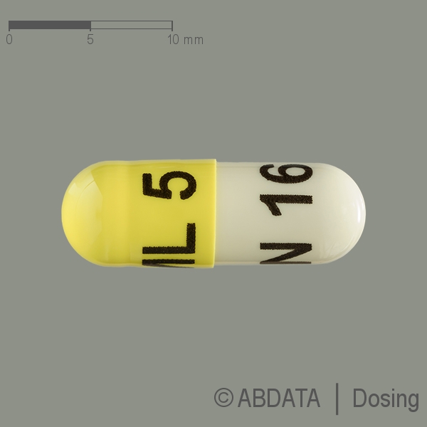 Produktabbildungen für CAMLOSTAR 16 mg/5 mg Hartkapseln in der Vorder-, Hinter- und Seitenansicht.