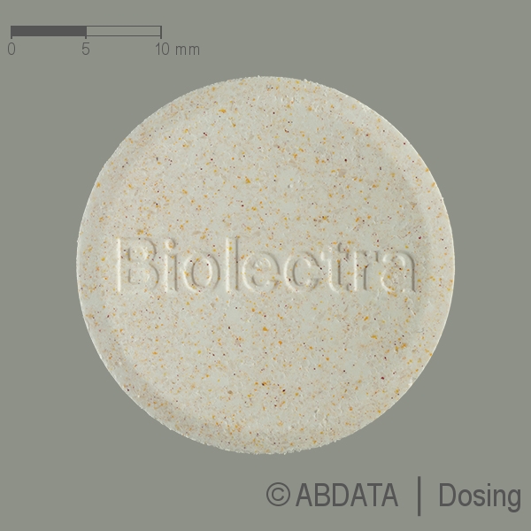 Produktabbildungen für BIOLECTRA Magnesium 243 mg forte Orange Brausetab. in der Vorder-, Hinter- und Seitenansicht.