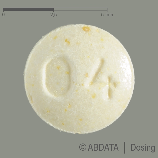 Produktabbildungen für OLANZAPIN BASICS 2,5 mg Tabletten in der Vorder-, Hinter- und Seitenansicht.