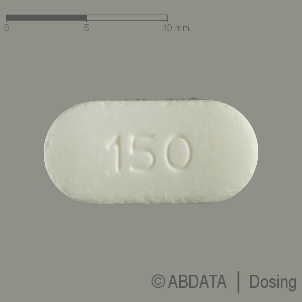 Produktabbildungen für QUETIAPIN Hormosan 150 mg Retardtabletten in der Vorder-, Hinter- und Seitenansicht.