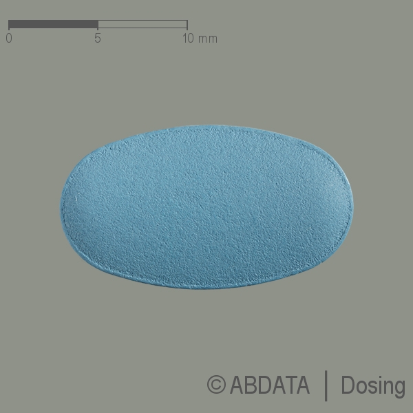 Produktabbildungen für TENOFOVIRDISOPROXIL Aristo 245 mg Filmtabletten in der Vorder-, Hinter- und Seitenansicht.