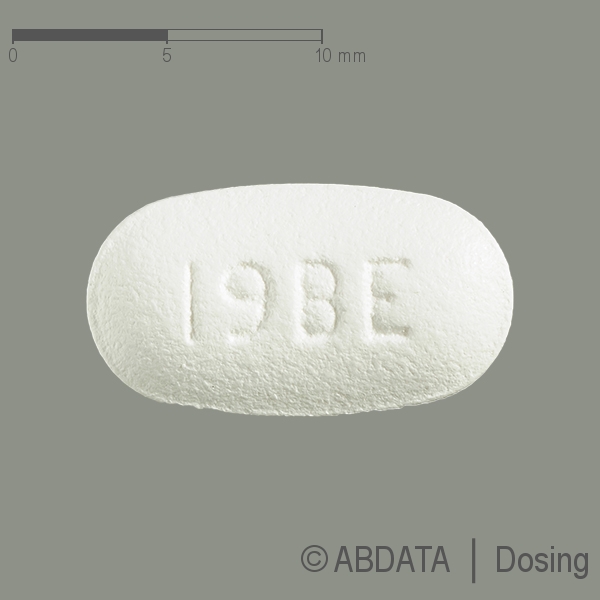 Produktabbildungen für IBANDRONSÄURE-ratiopharm 150 mg Filmtabletten in der Vorder-, Hinter- und Seitenansicht.