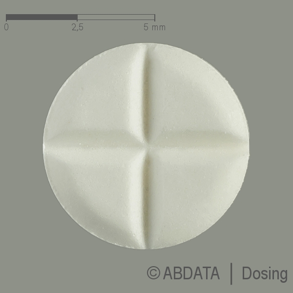 Produktabbildungen für DEXAMETHASON 0,5 mg JENAPHARM Tabletten in der Vorder-, Hinter- und Seitenansicht.