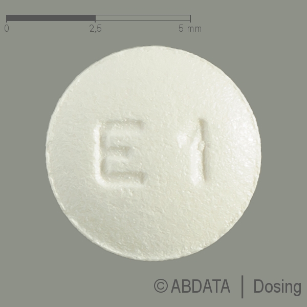 Produktabbildungen für ESCITALOPRAM Glenmark 5 mg Filmtabletten in der Vorder-, Hinter- und Seitenansicht.