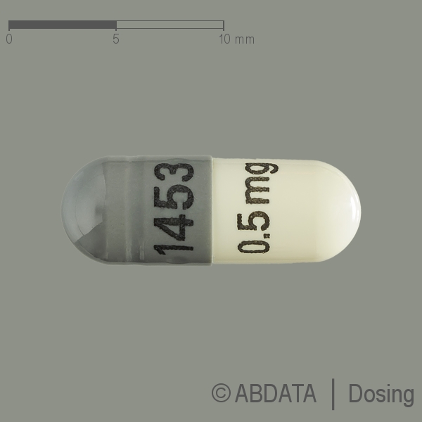 Produktabbildungen für ANAGRELID Heumann 0,5 mg Hartkapseln Heunet in der Vorder-, Hinter- und Seitenansicht.