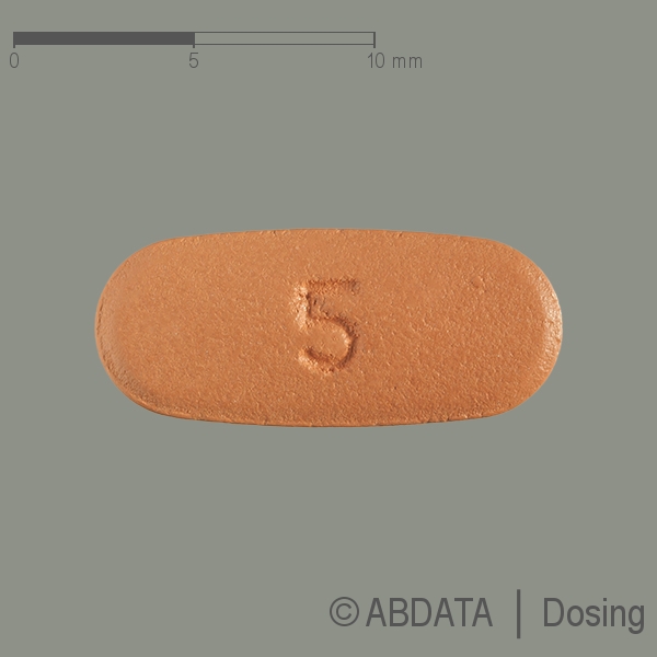 Produktabbildungen für MEMANTIN Heumann 5 mg Filmtabletten in der Vorder-, Hinter- und Seitenansicht.