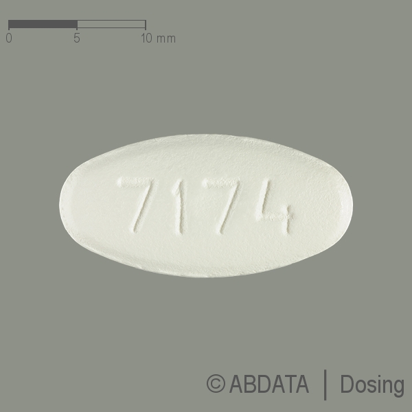 Produktabbildungen für GABAPENTIN-ratiopharm 800 mg Filmtabletten in der Vorder-, Hinter- und Seitenansicht.