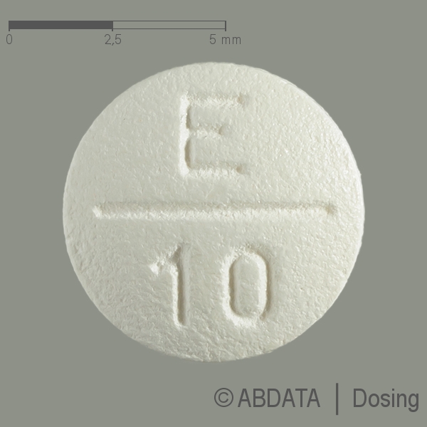 Produktabbildungen für EBASTEL 10 mg Filmtabletten in der Vorder-, Hinter- und Seitenansicht.