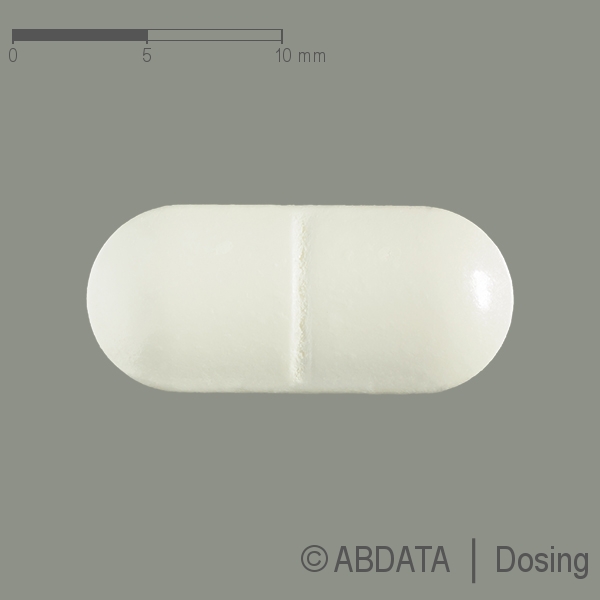 Produktabbildungen für VALPROAT chrono-CT 300 mg Retardtabletten in der Vorder-, Hinter- und Seitenansicht.