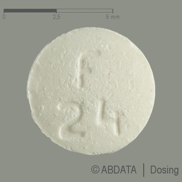 Produktabbildungen für RIZATRIPTAN Aurobindo 5 mg Schmelztabletten in der Vorder-, Hinter- und Seitenansicht.