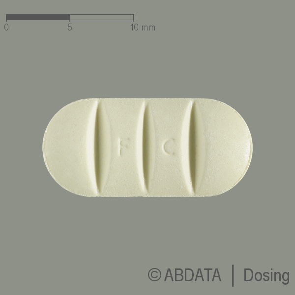 Produktabbildungen für CLOZAPIN Glenmark 200 mg Tabletten in der Vorder-, Hinter- und Seitenansicht.