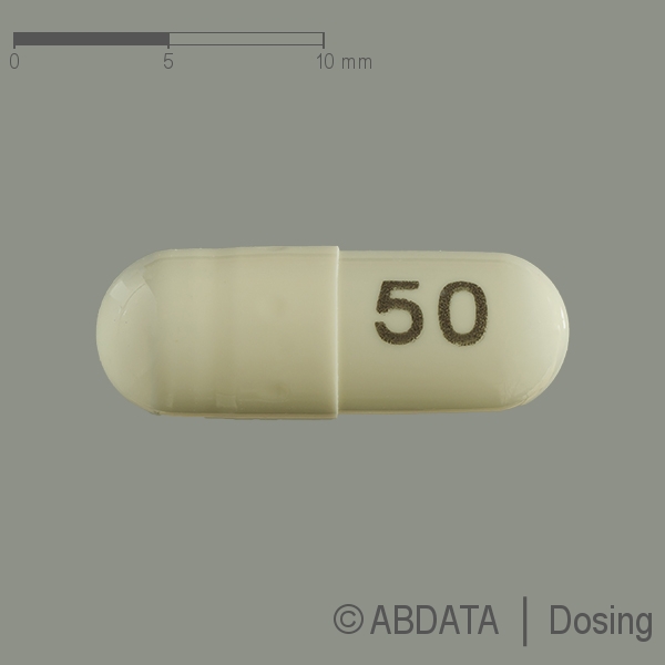 Produktabbildungen für PREGABALIN Aristo 50 mg Hartkapseln in der Vorder-, Hinter- und Seitenansicht.