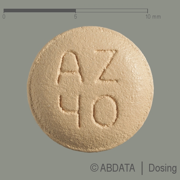 Produktabbildungen für TAGRISSO 40 mg Filmtabletten in der Vorder-, Hinter- und Seitenansicht.