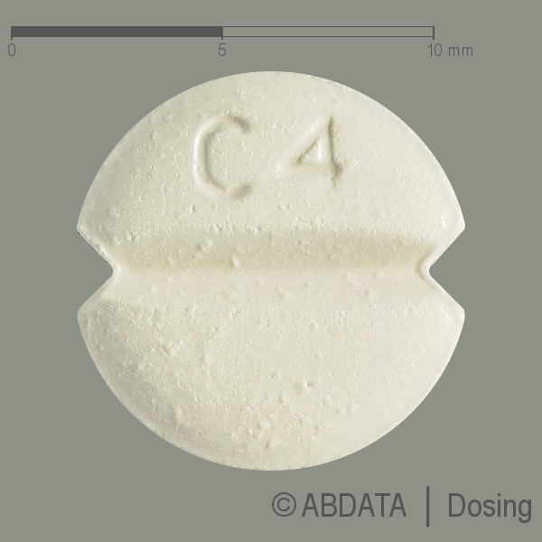 Produktabbildungen für CARVEDILOL-1A Pharma 25 mg Tabletten in der Vorder-, Hinter- und Seitenansicht.