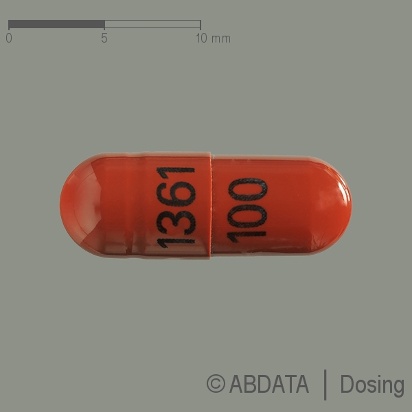 Produktabbildungen für PREGABIN 100 mg Hartkapseln in der Vorder-, Hinter- und Seitenansicht.