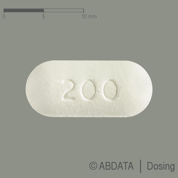 Produktabbildungen für MODAFINIL Aristo 200 mg Tabletten in der Vorder-, Hinter- und Seitenansicht.