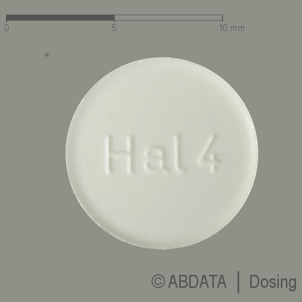 Produktabbildungen für HALOPERIDOL-neuraxp. 4 mg Tabletten in der Vorder-, Hinter- und Seitenansicht.