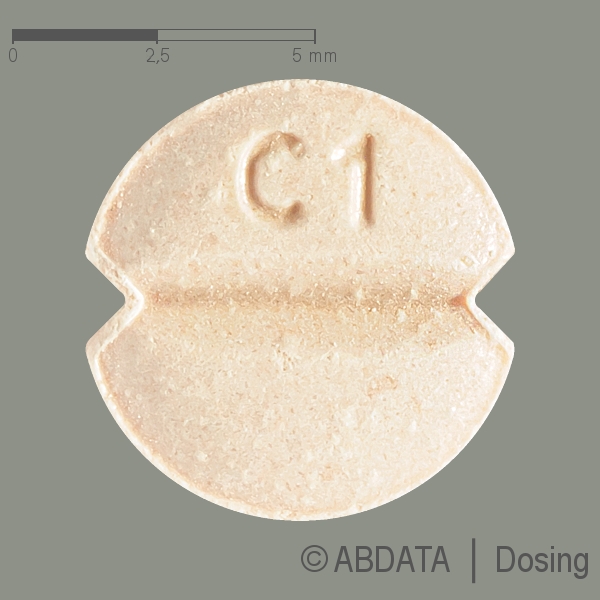 Produktabbildungen für CARVEDILOL-1A Pharma 3,125 mg Tabletten in der Vorder-, Hinter- und Seitenansicht.