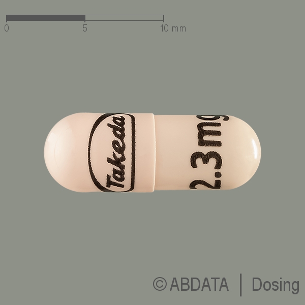 Produktabbildungen für NINLARO 2,3 mg Hartkapseln in der Vorder-, Hinter- und Seitenansicht.