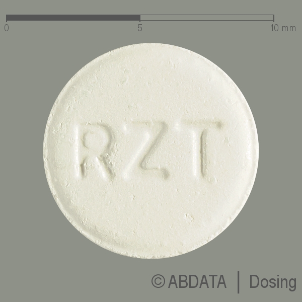 Produktabbildungen für RIZATRIPTAN lingual-1A Pharma 10 mg Schmelztabl. in der Vorder-, Hinter- und Seitenansicht.