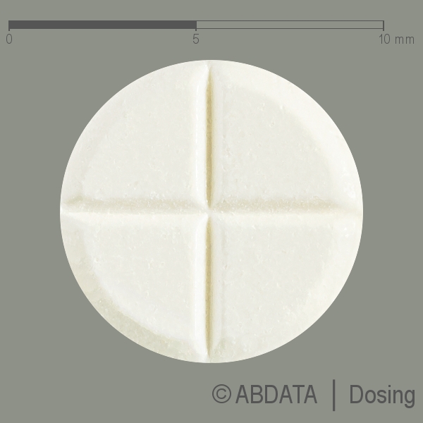 Produktabbildungen für RIVOTRIL 2 mg Tabletten in der Vorder-, Hinter- und Seitenansicht.