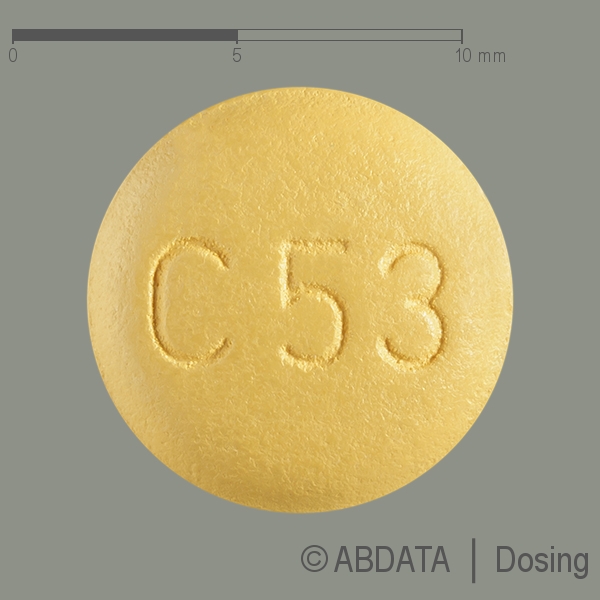 Produktabbildungen für VOCADO HCT 40 mg/5 mg/12,5 mg Filmtabletten in der Vorder-, Hinter- und Seitenansicht.