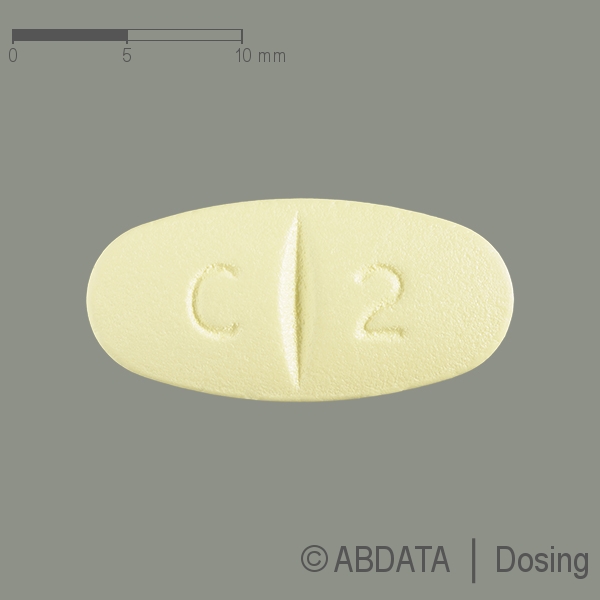 Produktabbildungen für CLARITHROMYCIN Accord 500 mg Filmtabletten in der Vorder-, Hinter- und Seitenansicht.