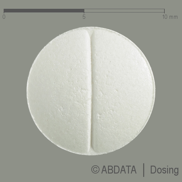 Produktabbildungen für BISOPROLOL Vitabalans 5 mg Tabletten in der Vorder-, Hinter- und Seitenansicht.