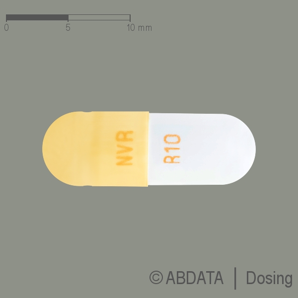 Produktabbildungen für RITALIN Adult 10 mg Hartk.m.veränd.Wirkst.-Frs. in der Vorder-, Hinter- und Seitenansicht.