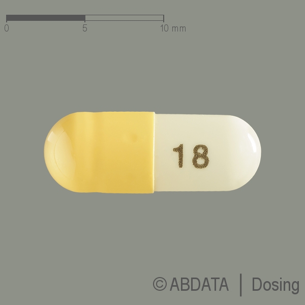 Produktabbildungen für ATOMOXETIN Zentiva 18 mg Hartkapseln in der Vorder-, Hinter- und Seitenansicht.