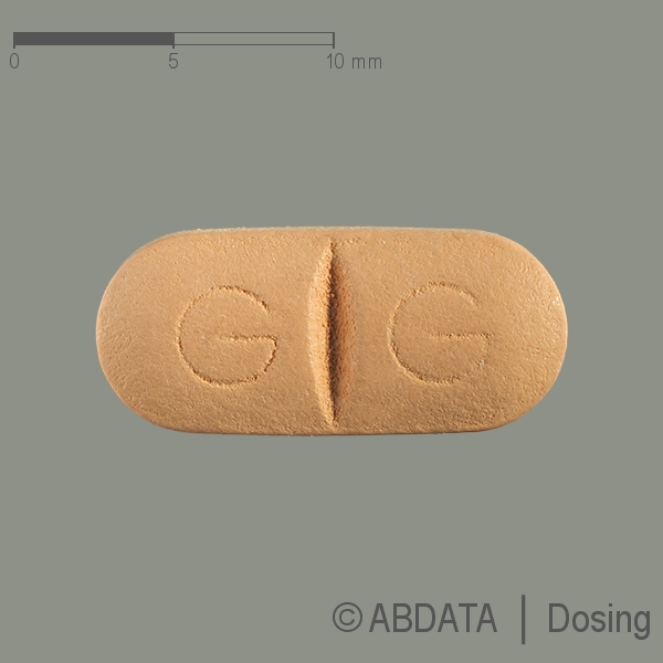 Produktabbildungen für OXCARBAZEPIN-ratiopharm 300 mg Filmtabletten in der Vorder-, Hinter- und Seitenansicht.