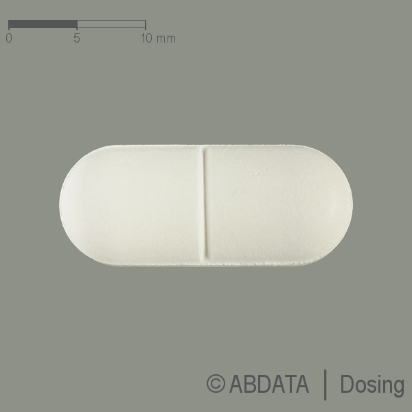 Produktabbildungen für PARACETAMOL-ratiopharm 1.000 mg Tabletten in der Vorder-, Hinter- und Seitenansicht.