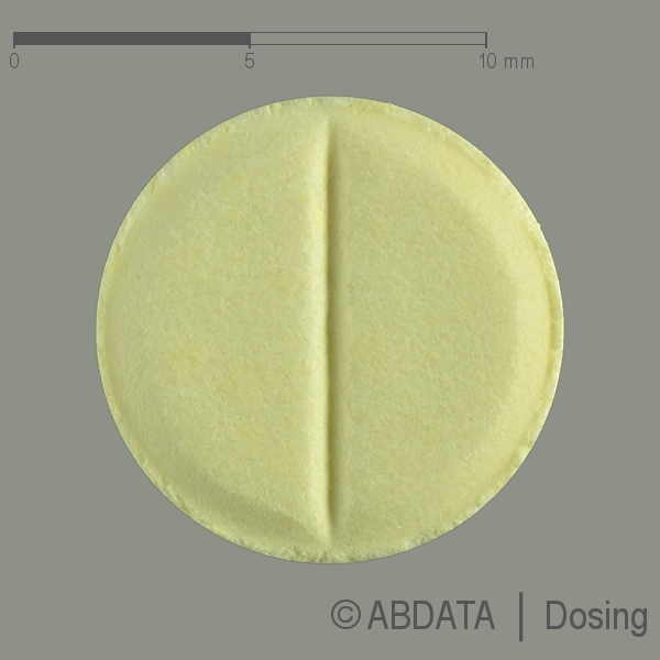 Produktabbildungen für DYTIDE H 50 mg/25 mg Tabletten in der Vorder-, Hinter- und Seitenansicht.