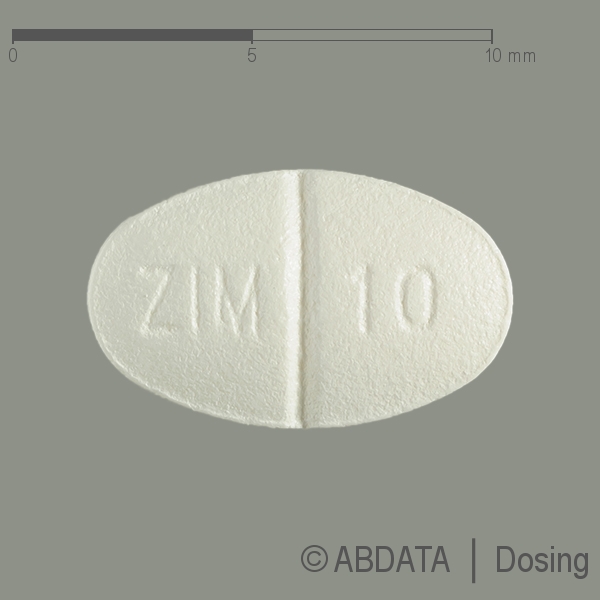 Produktabbildungen für ZOLPIDEM-CT 10 mg Filmtabletten in der Vorder-, Hinter- und Seitenansicht.