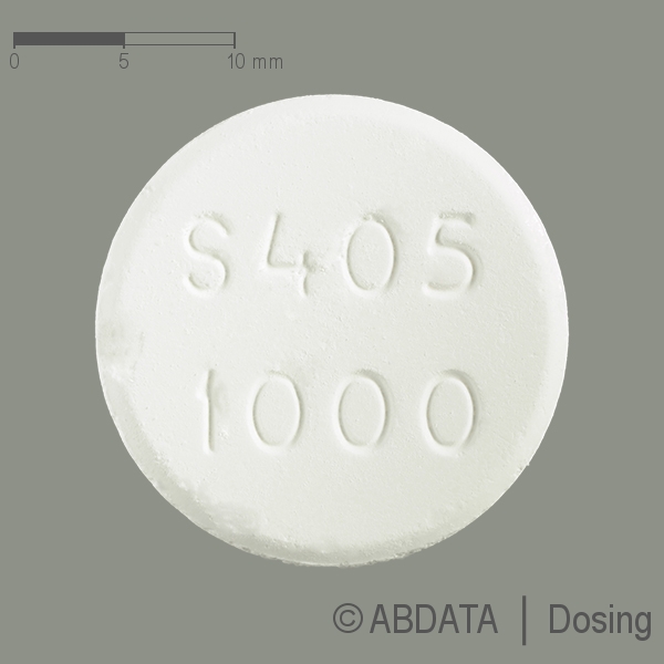 Produktabbildungen für FOSRENOL 1000 mg Kautabletten in der Vorder-, Hinter- und Seitenansicht.
