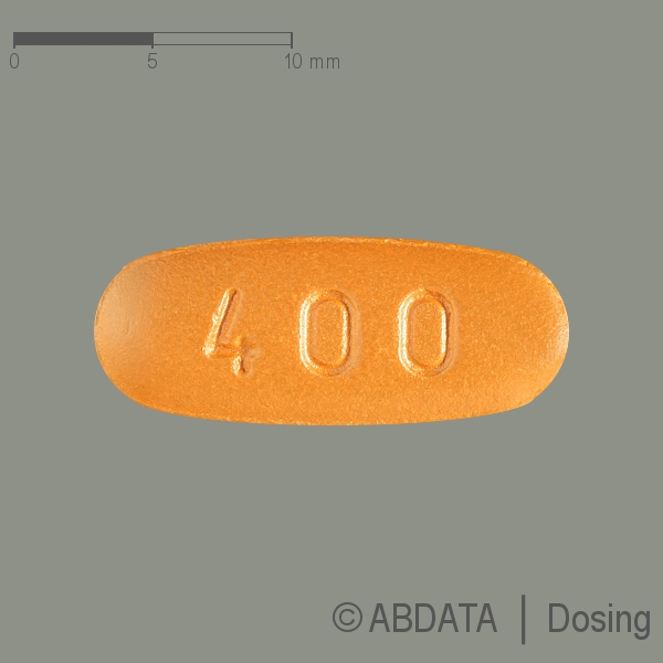 Produktabbildungen für IMATINIB STADA 400 mg Filmtabletten in der Vorder-, Hinter- und Seitenansicht.