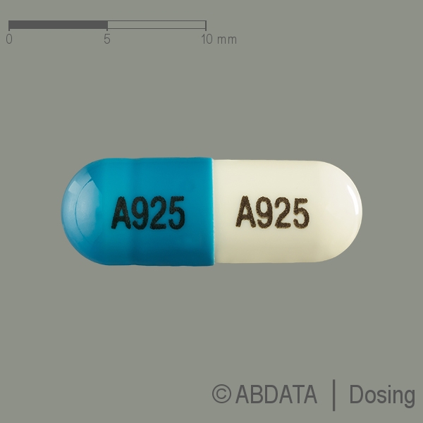 Produktabbildungen für ATOMOXETIN-ratiopharm 25 mg Hartkapseln in der Vorder-, Hinter- und Seitenansicht.