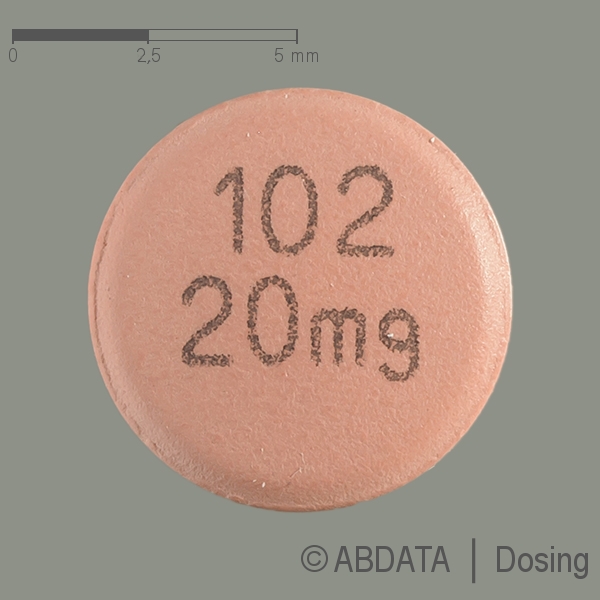 Produktabbildungen für LONSURF 20 mg/8,19 mg Filmtabletten in der Vorder-, Hinter- und Seitenansicht.
