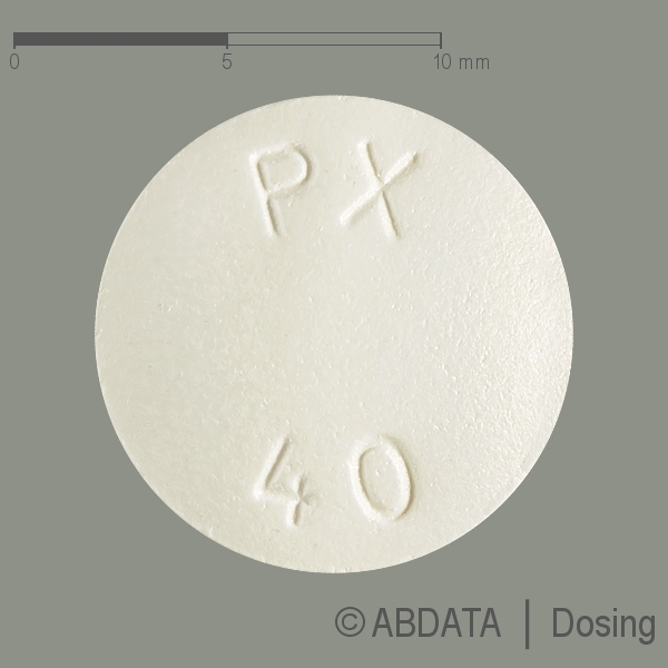 Produktabbildungen für PAROXETIN-1A Pharma 40 mg Filmtabletten in der Vorder-, Hinter- und Seitenansicht.