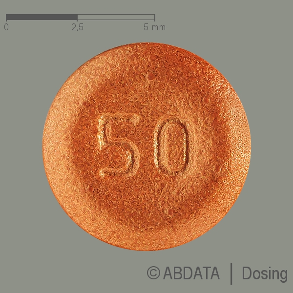 Produktabbildungen für XADAGO 50 mg Filmtabletten in der Vorder-, Hinter- und Seitenansicht.